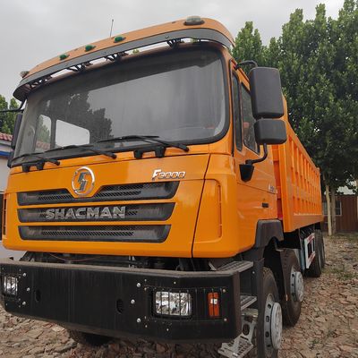 30トンの8×4 HOWO Shacman 中古 ターパー トラック 380HP 20cbm 自動ダンプ トラック 鉱山用