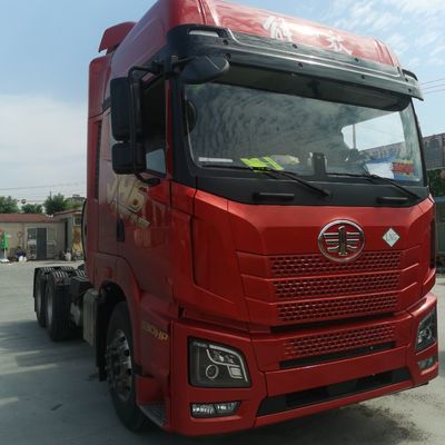炭素鋼貨物箱 FAW Jh6 LNG 重荷 530HP トラクター トラック 空気懸垂座席