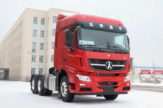 600L 燃料タンク 重荷ダンプトラック 手動トランスミッション付き空中懸垂トラクター