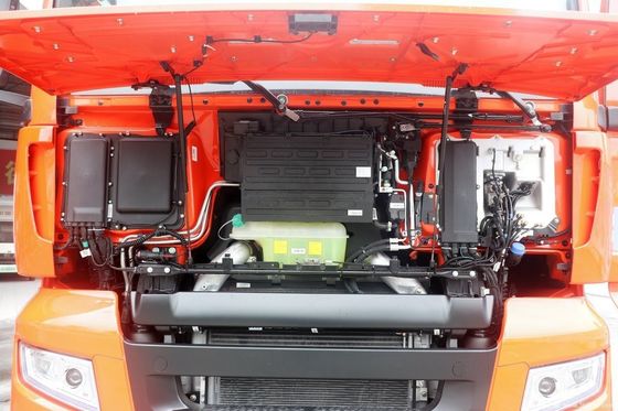 空中懸垂シート Shacman 6X4 半トレーラーを牽引するための重荷輸送トラック