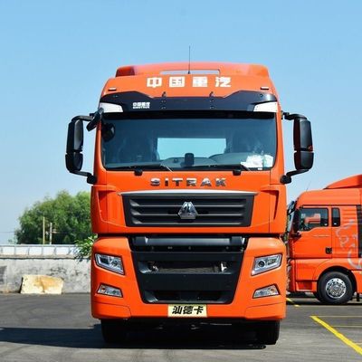 空気懸垂座席装備 HOWO 半トレーラー輸送用重用CNGトラクタートラック