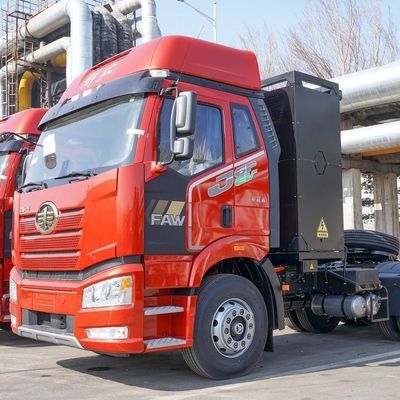 電動転載 FAW Jiefang J6p 6X4 純電動トラクター 12速マニュアルギア