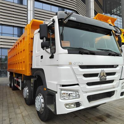 Euro2 Sinotruk HOWO 375HP 8*4 ダンプトラック &gt; 8L エンジン容量