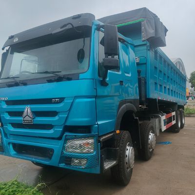 6ヶ月 販売後サービス カーボンステール貨物箱付きの重用HOWO 8X4ダンプトラック