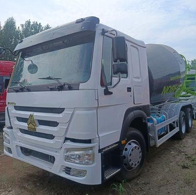 手動トランスミッション HOWO 380HP 12m3 Euro 3 6X4 タイヤ付き重用コンクリートミキサートラック