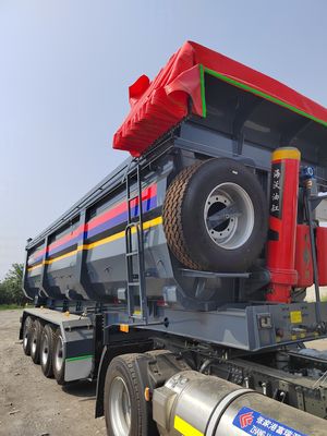 カスタムカラー 自動卸載穀物輸送トレーラー 8000-9000mm 輪盤およびそれ以上